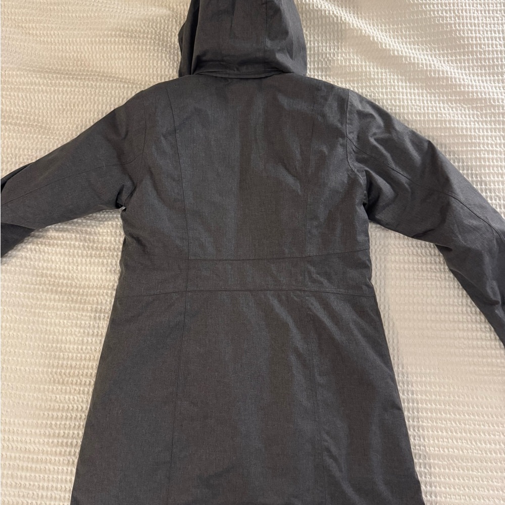 Eddie Bauer Women's Girl on the Go Insulated Waterproof Trench Coat - Gray MP - Picture 15 of 15